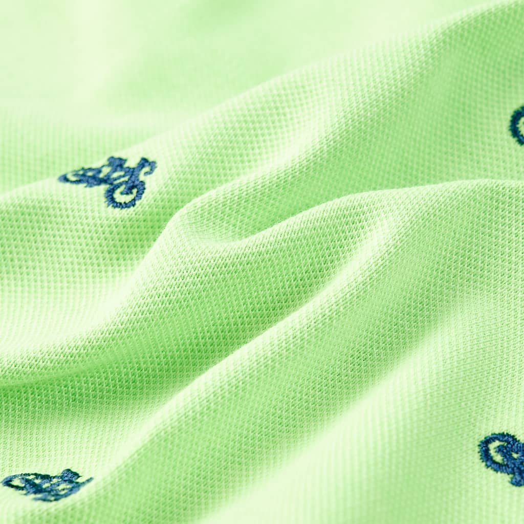 Dječja polo majica neonskozelena 116