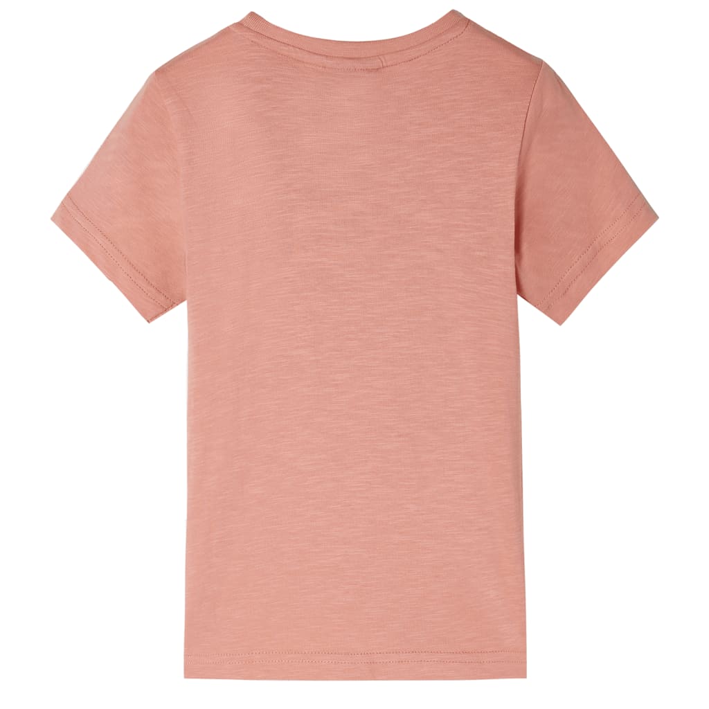 Dječja majica kratkih rukava svjetlonarančasta 128