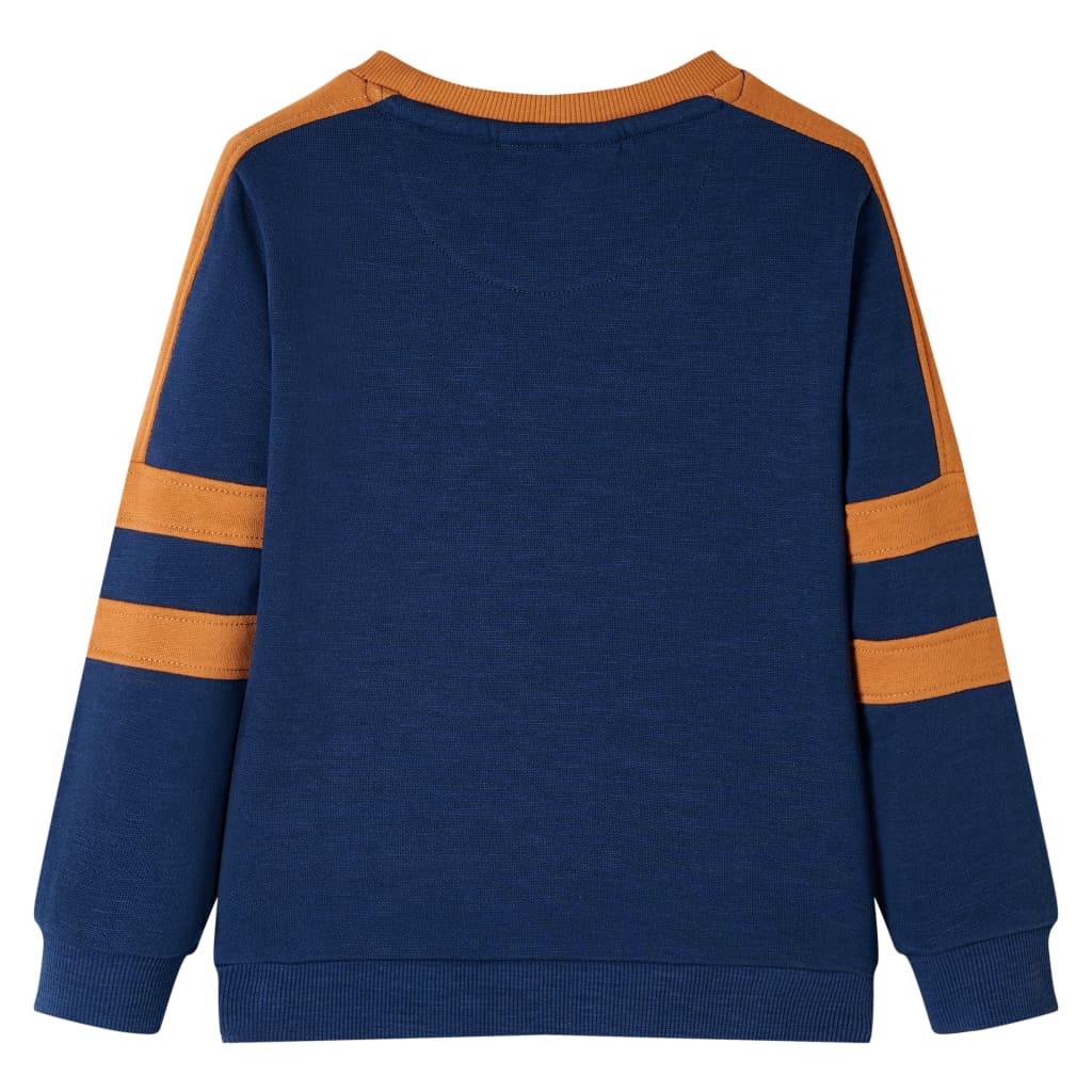 Dječja topla majica indigo plava 104