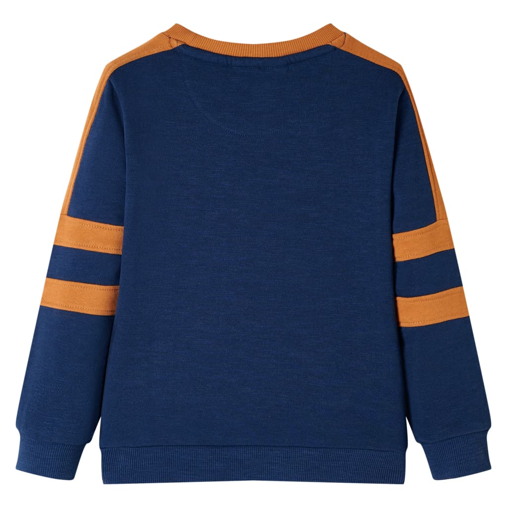 Dječja topla majica indigo plava 116
