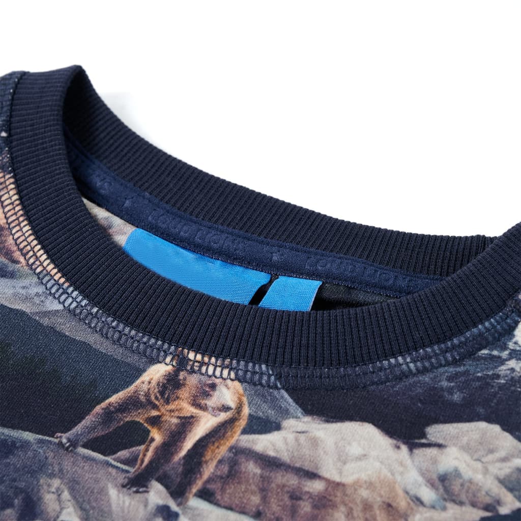 Dječja topla majica modra 128