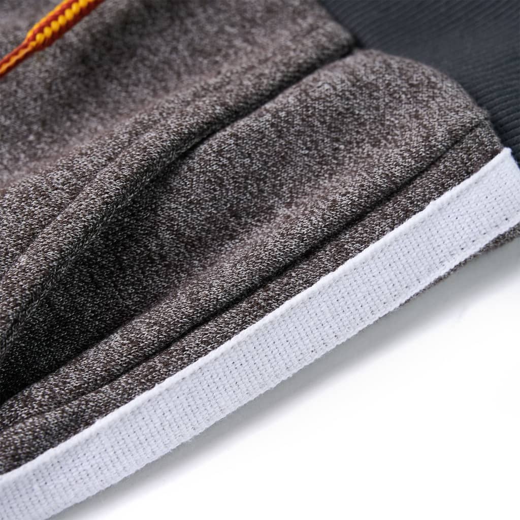 Dječji donji dio trenirke tamnosivi prošarani 104