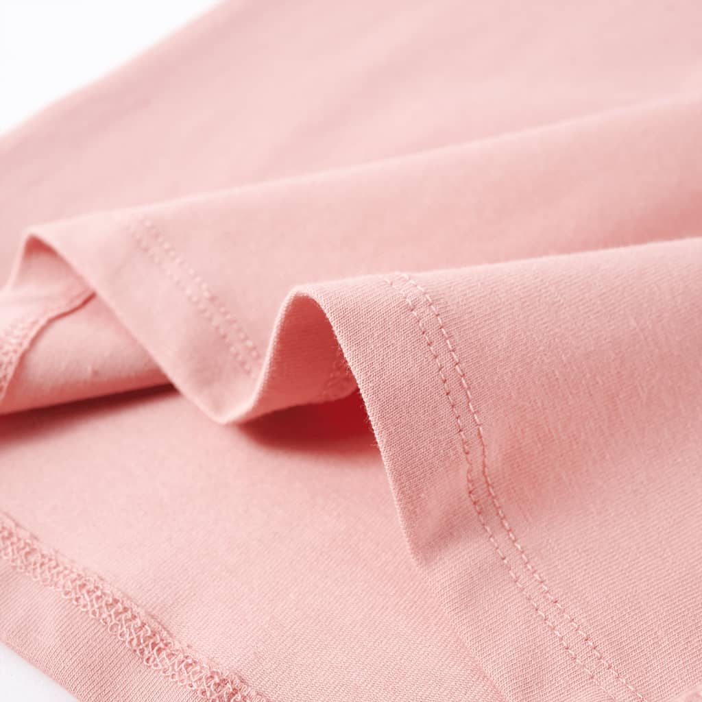 Dječja majica dugih rukava svjetloružičasta 128