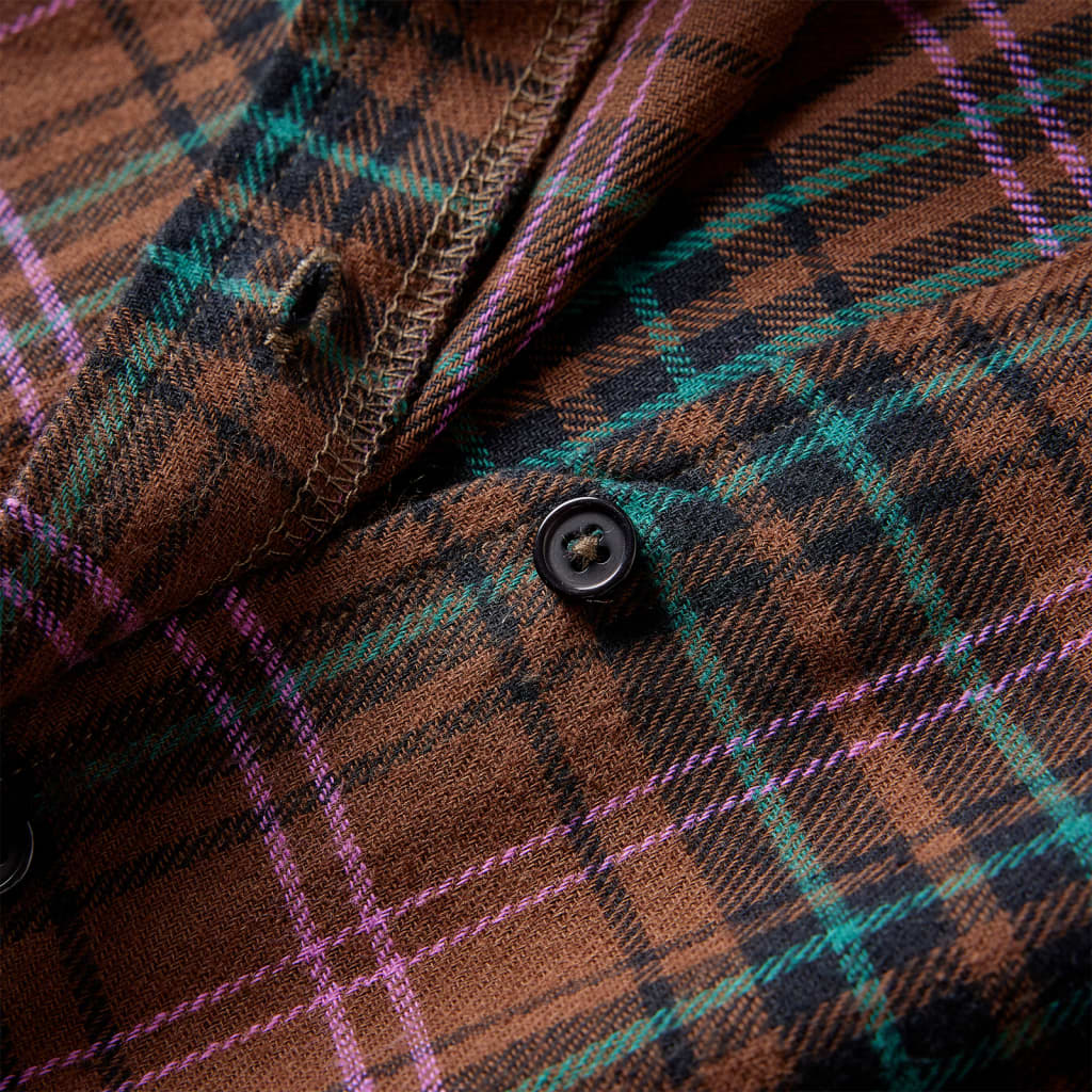 Dječja haljina dugih rukava boja konjaka 92
