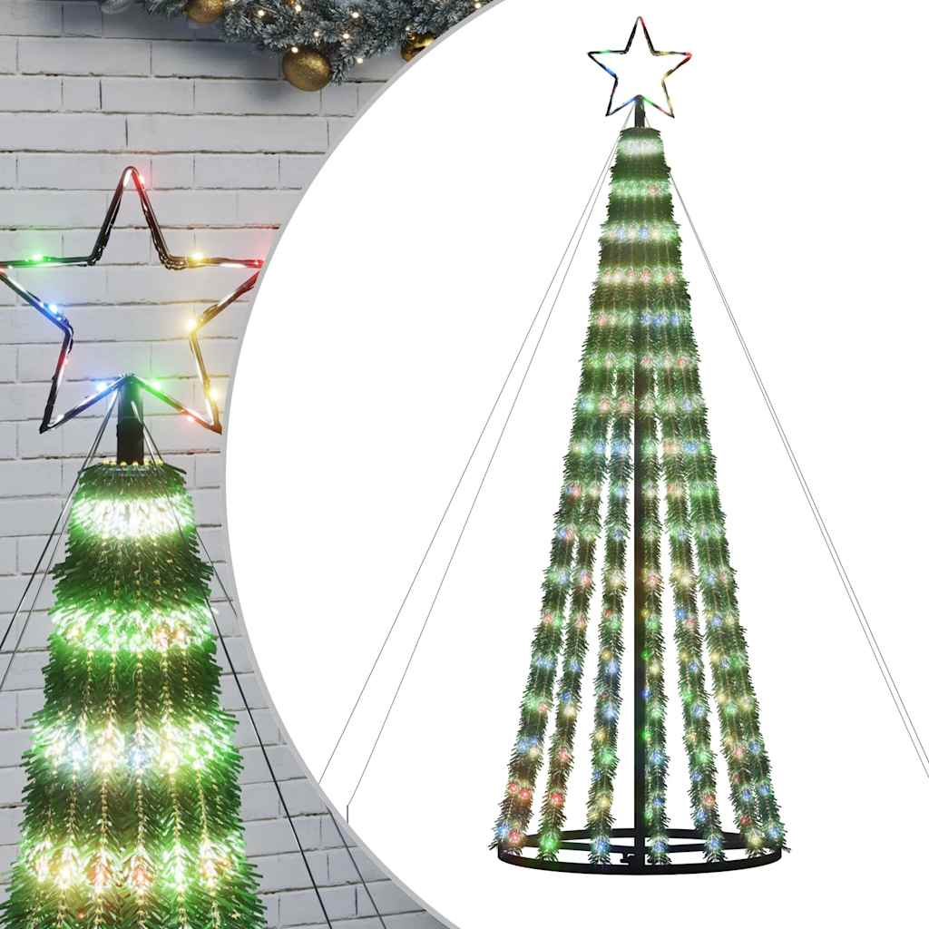 LED božićno drvce 275 LED šarenih 180 cm