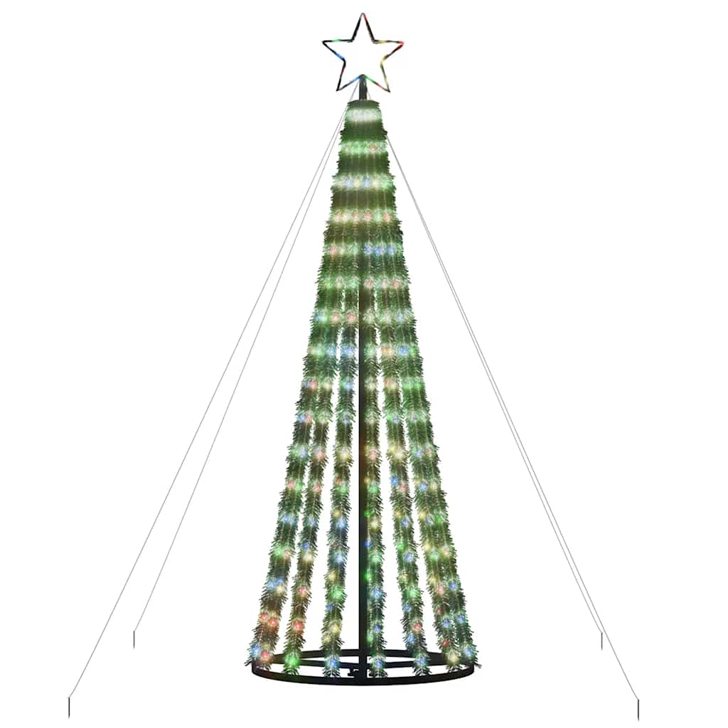 LED božićno drvce 275 LED šarenih 180 cm