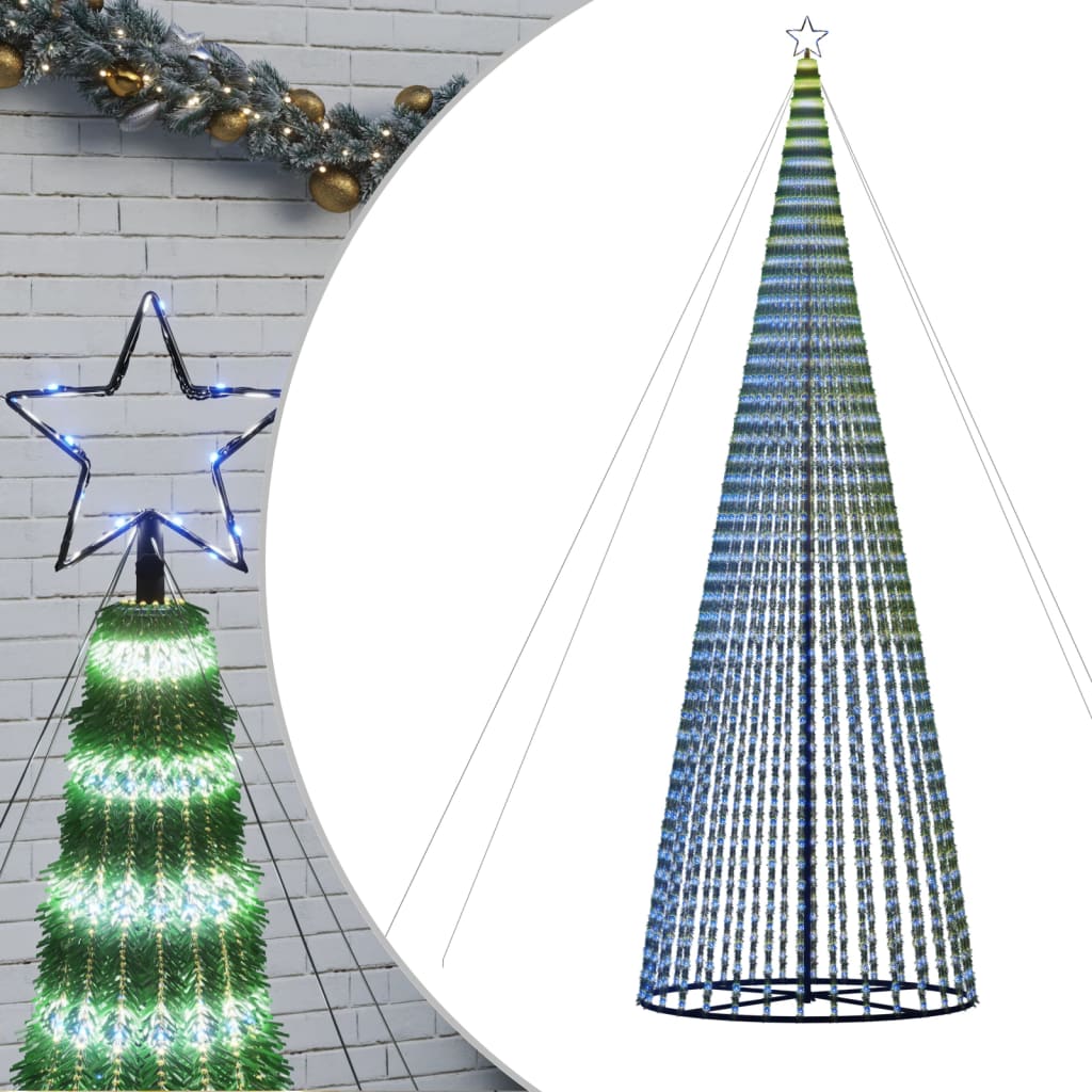 LED božićno drvce 1544 LED plava 500 cm