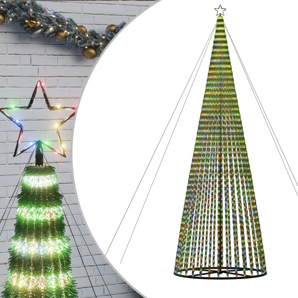 LED božićno drvce 1544 LED šarene 500 cm