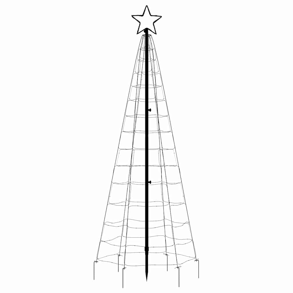 LED božićno drvce sa šiljcima 220 LED šarenih 180 cm