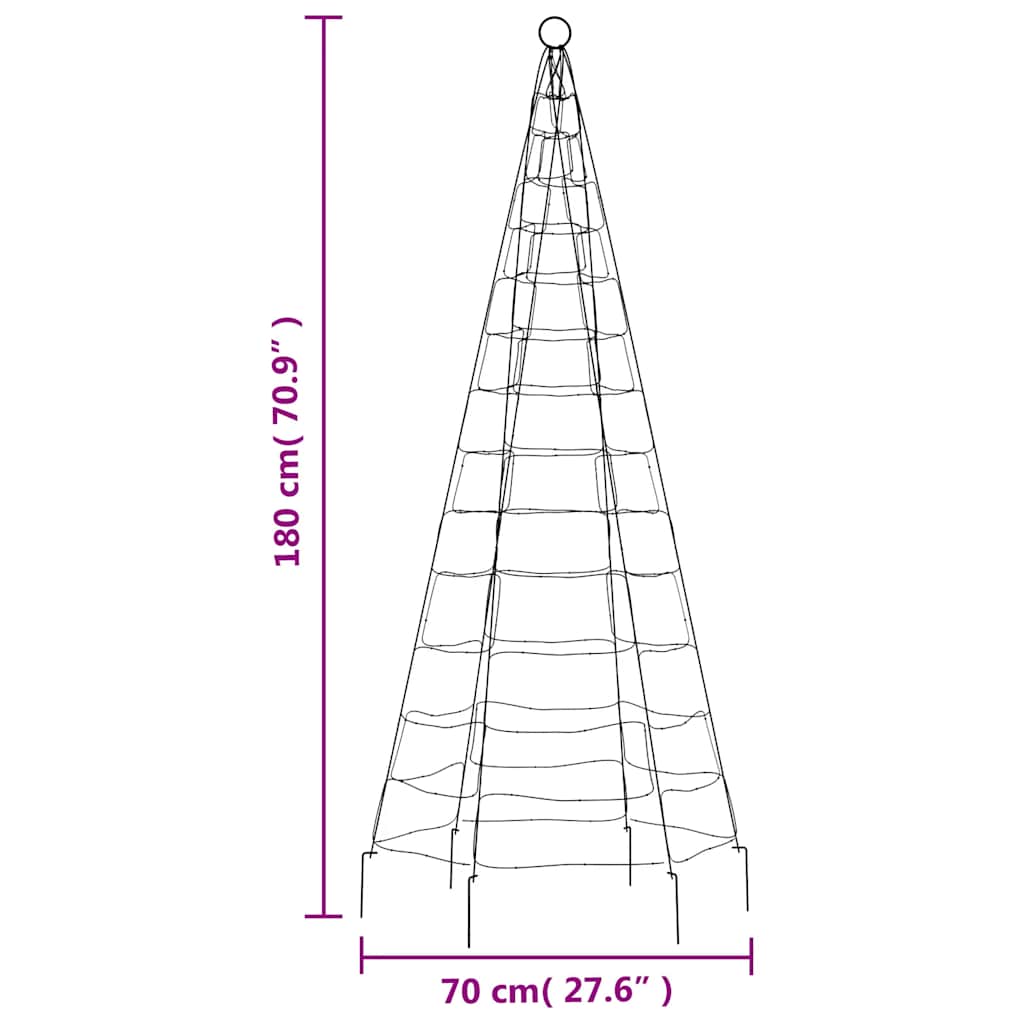LED božićno drvce 200 LED 180 cm