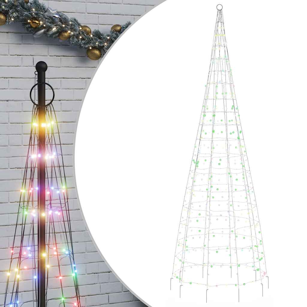 LED božićno drvce 550 LED šarenih 300 cm