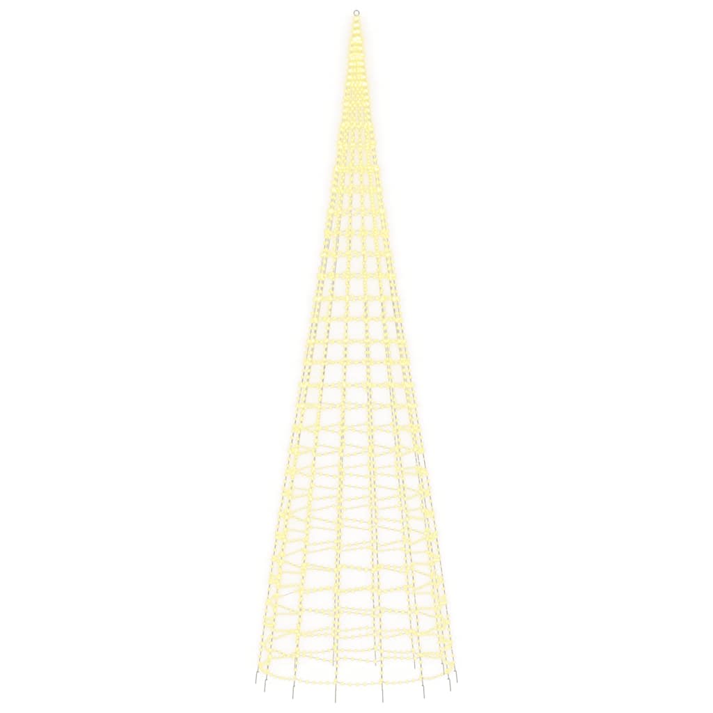 LED božićno drvce 3000 LED toplo bijelo 800 cm