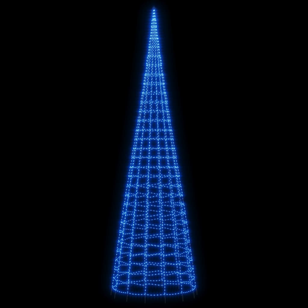 LED božićno drvce 3000 LED plavo 800 cm