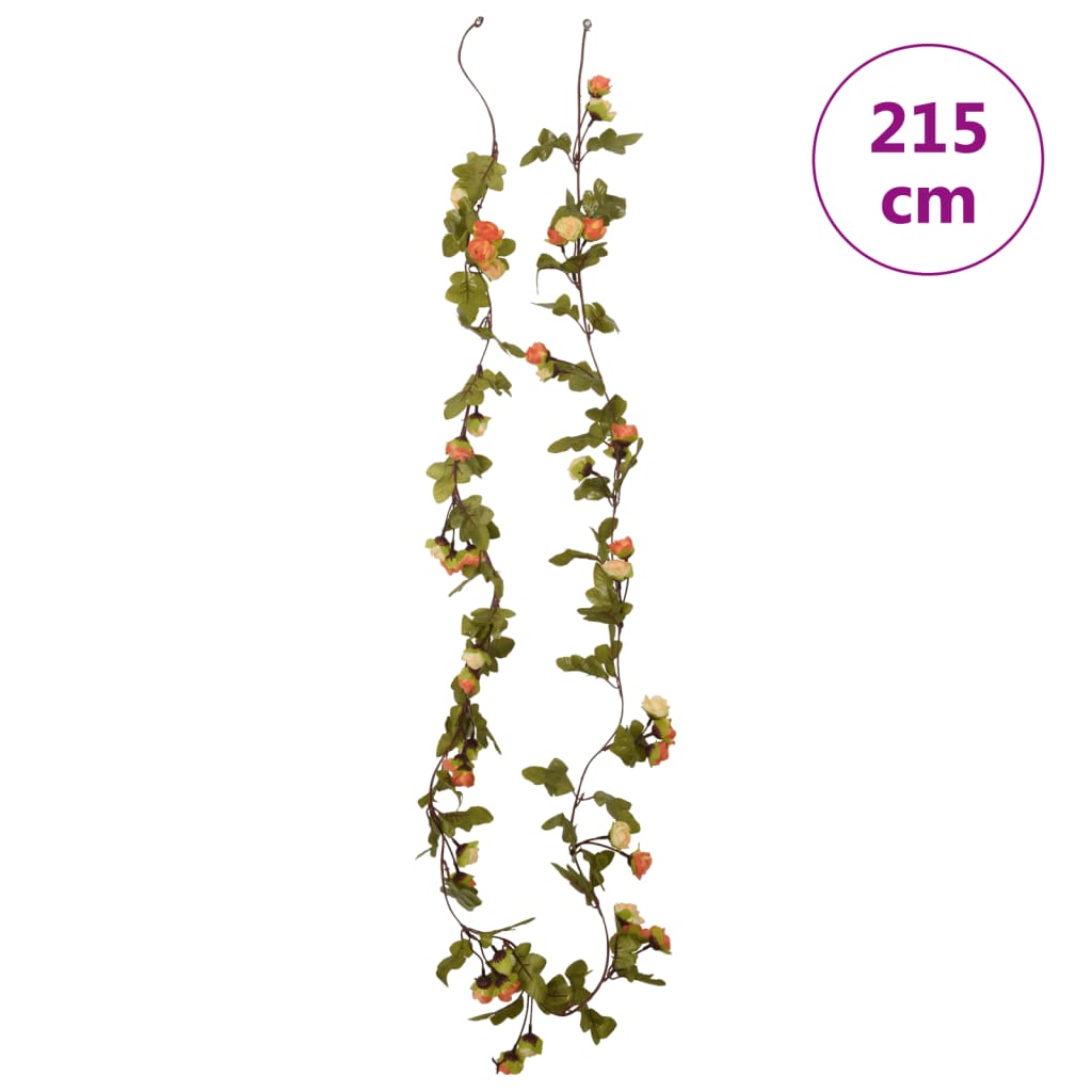 Cvjetni vijenci 6 kom crvena boja sutona 215 cm