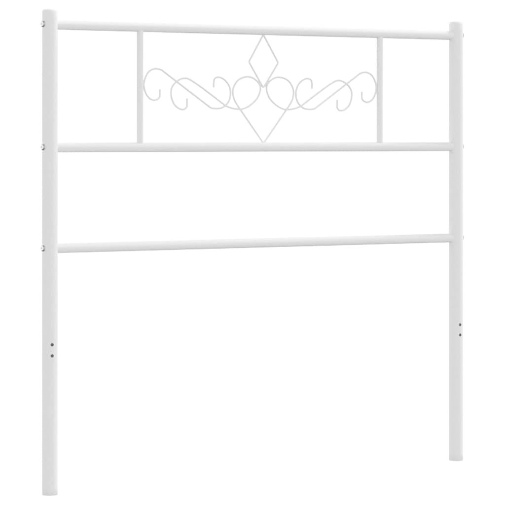 Metalno zamjensko uzglavlje bijelo 100 cm