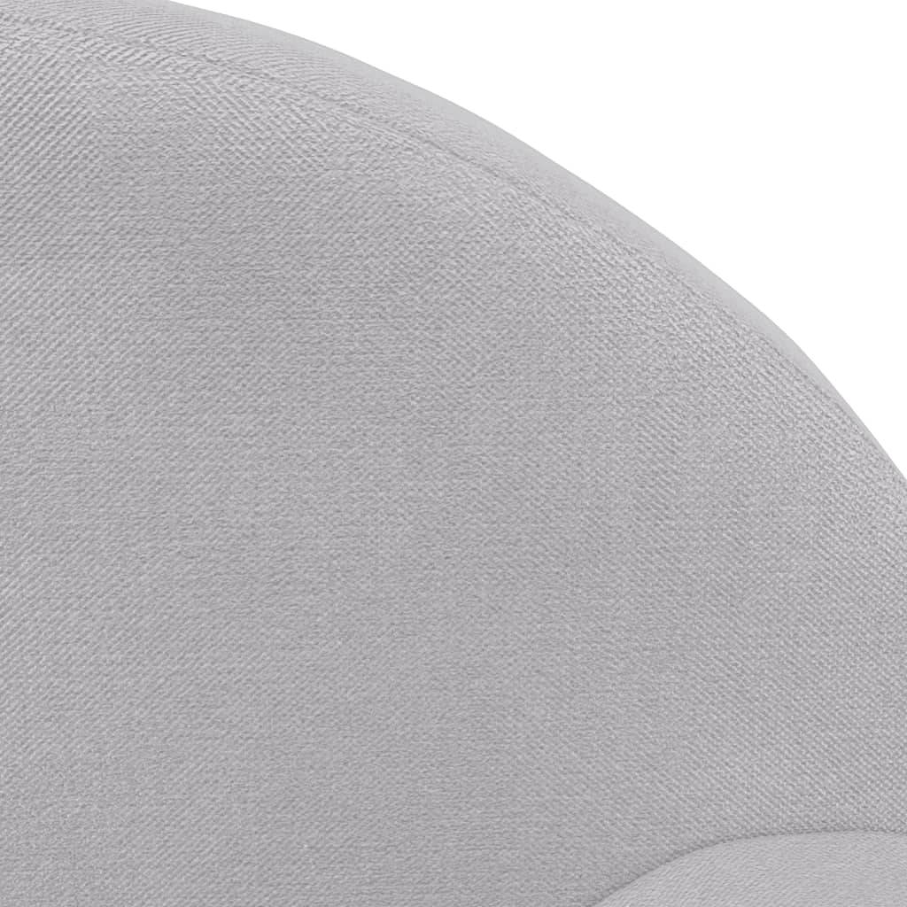Dječja sofa svjetlosiva od mekanog pliša