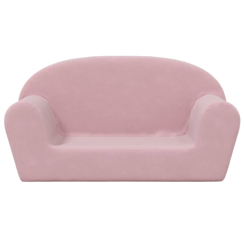 Dječji dvosjed ružičasti od mekanog pliša