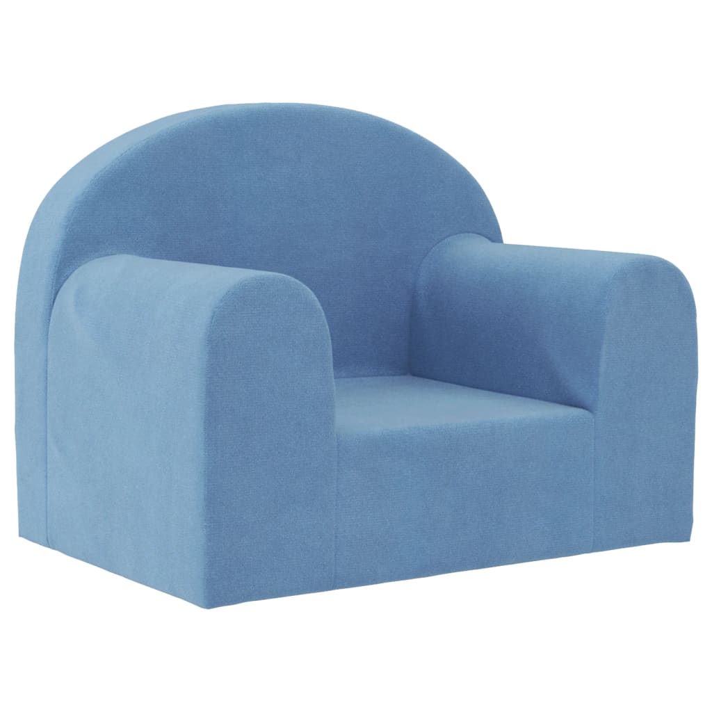 Dječja sofa plava mekana plišana