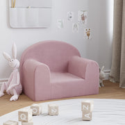 Dječja sofa ružičasta od mekanog pliša