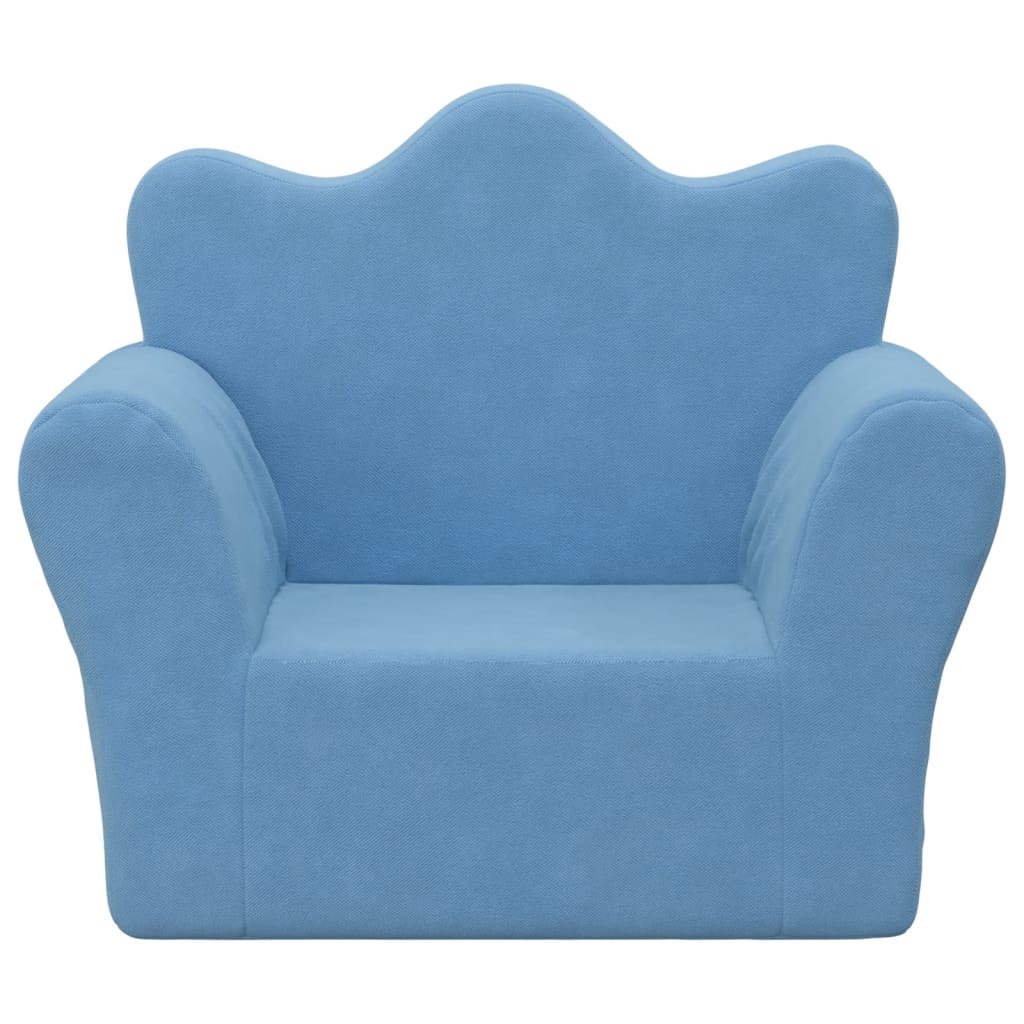 Dječja sofa plava mekana plišana