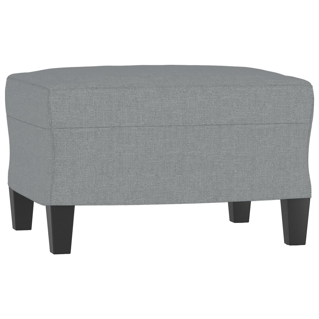 Trosjed s tabureom svjetlosivi 180 cm od tkanine
