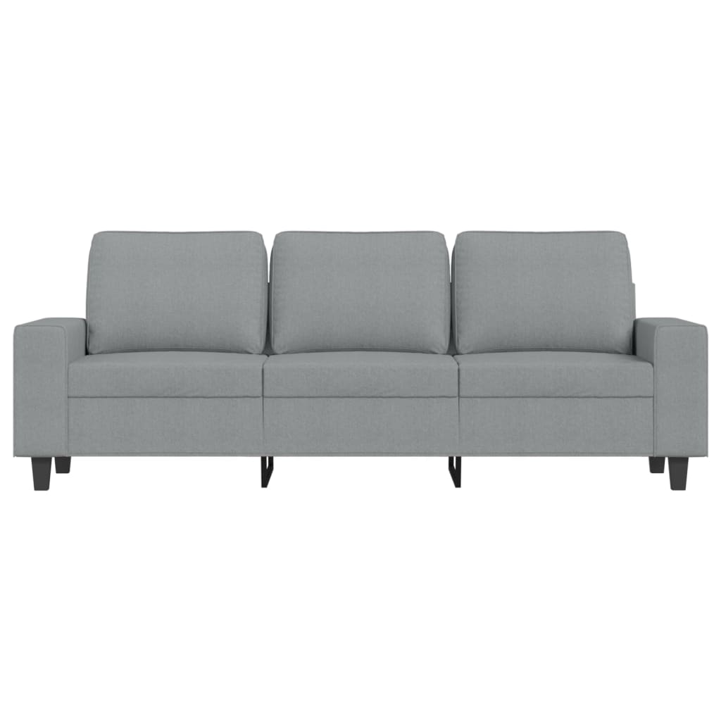 Trosjed s tabureom svjetlosivi 180 cm od tkanine