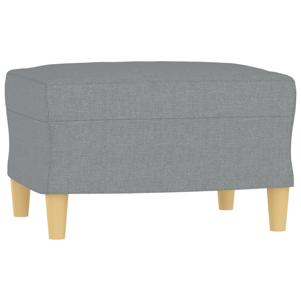 4-dijelni set sofa s jastucima svjetlosivi od tkanine