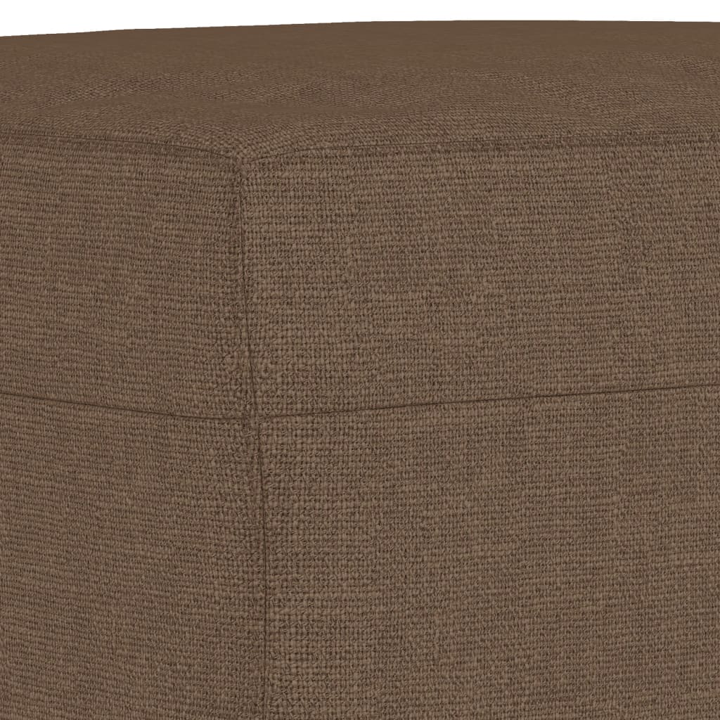 4-dijelni set sofa s jastucima smeđi od tkanine