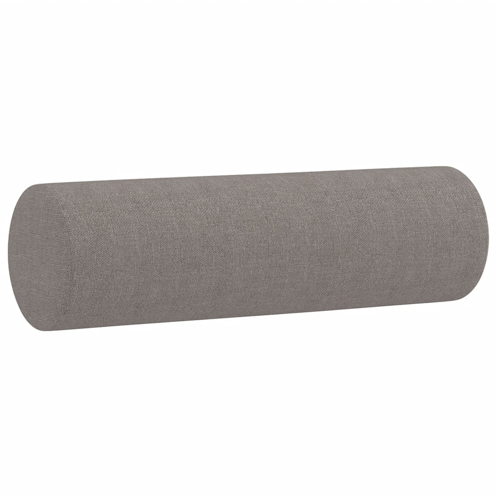 3-dijelni set sofa s jastucima smeđesivi od tkanine