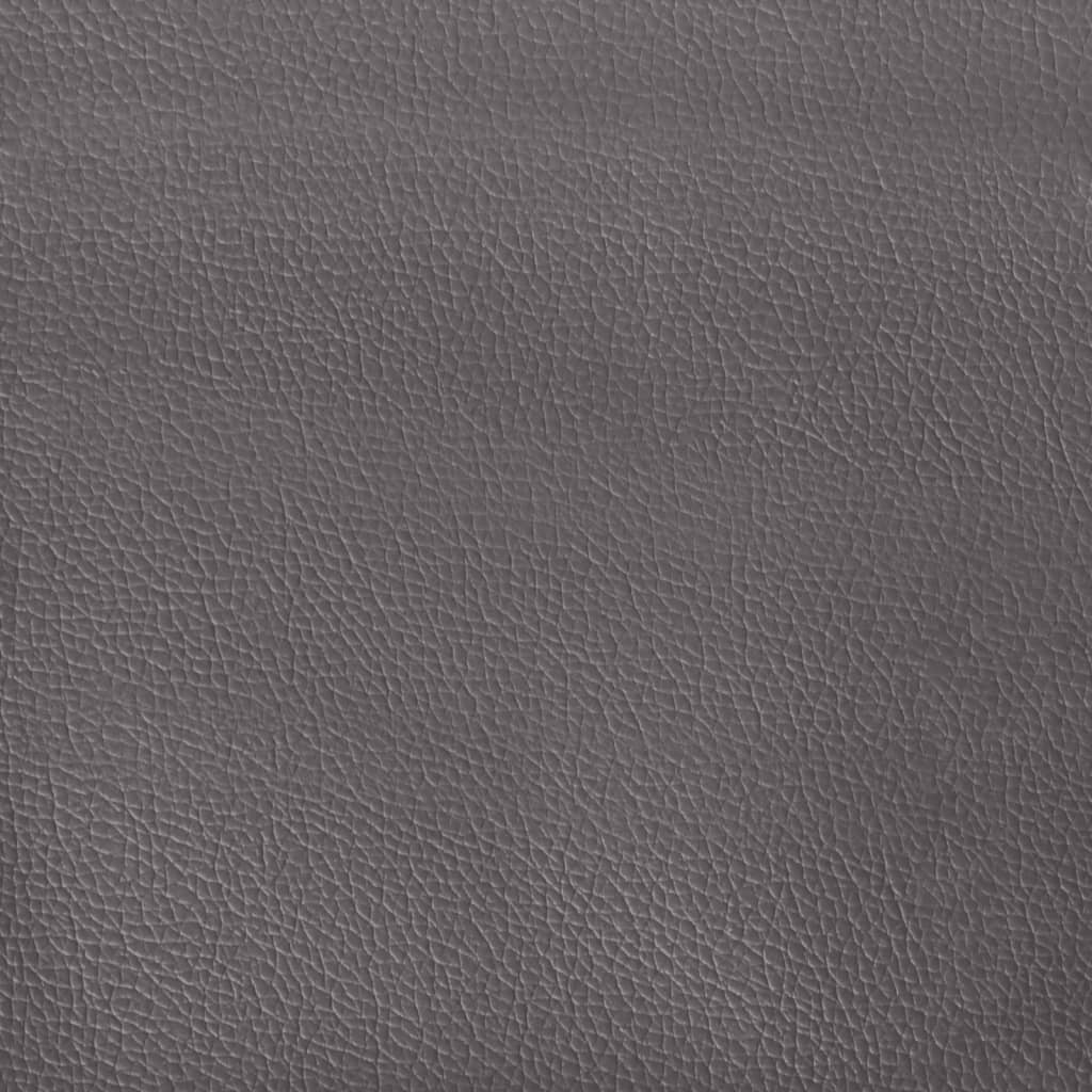 3-dijelni set sofa s jastucima sivi od umjetne kože