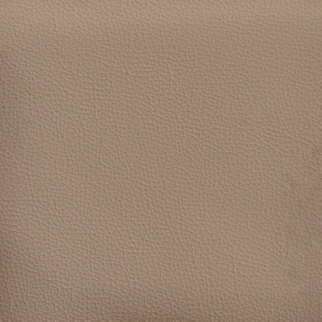 3-dijelni set sofa s jastucima boja cappuccina od umjetne kože