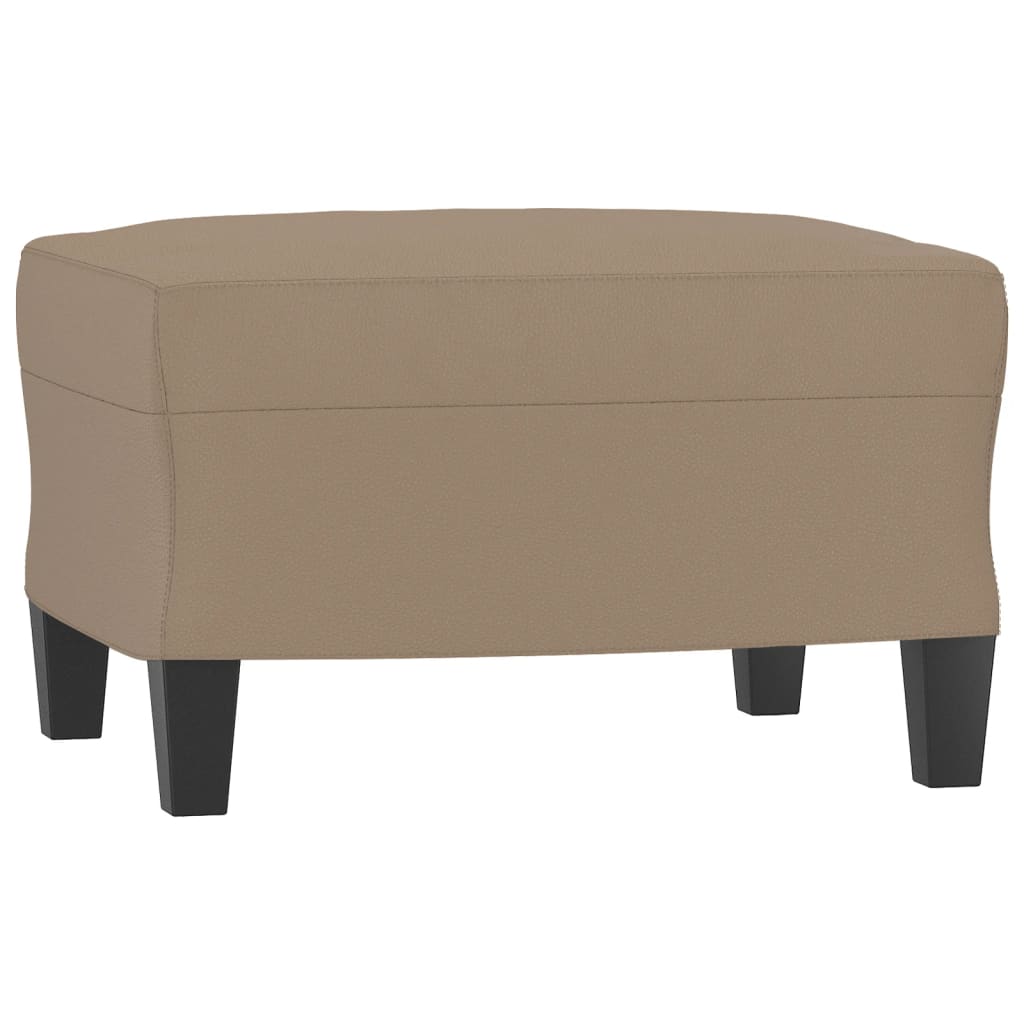 4-dijelni set sofa s jastucima boja cappuccina od umjetne kože