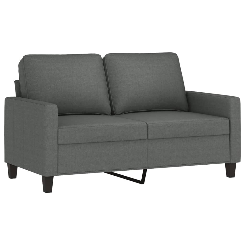 3-dijelni set sofa s jastucima tamnosivi od tkanine