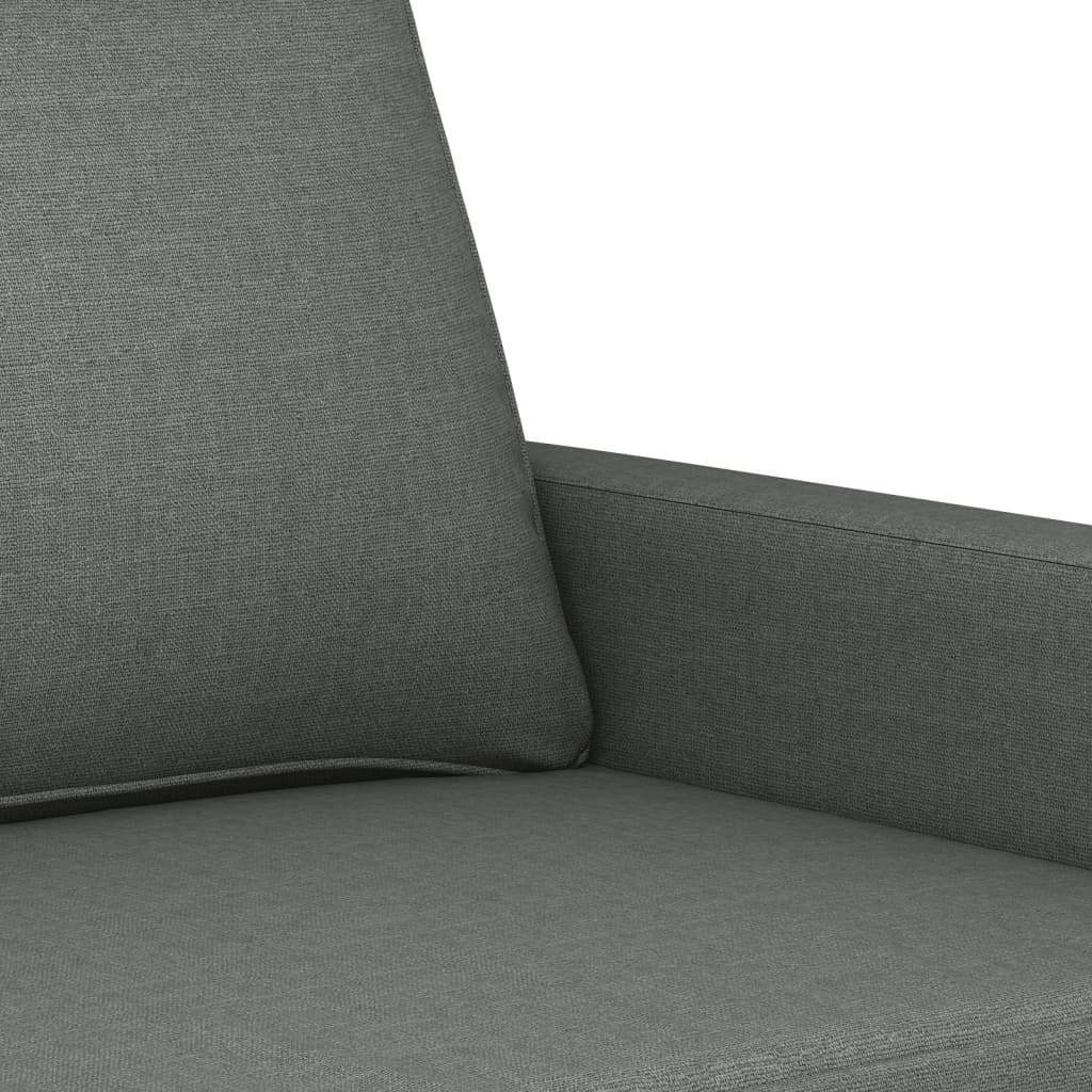 3-dijelni set sofa s jastucima tamnosivi od tkanine