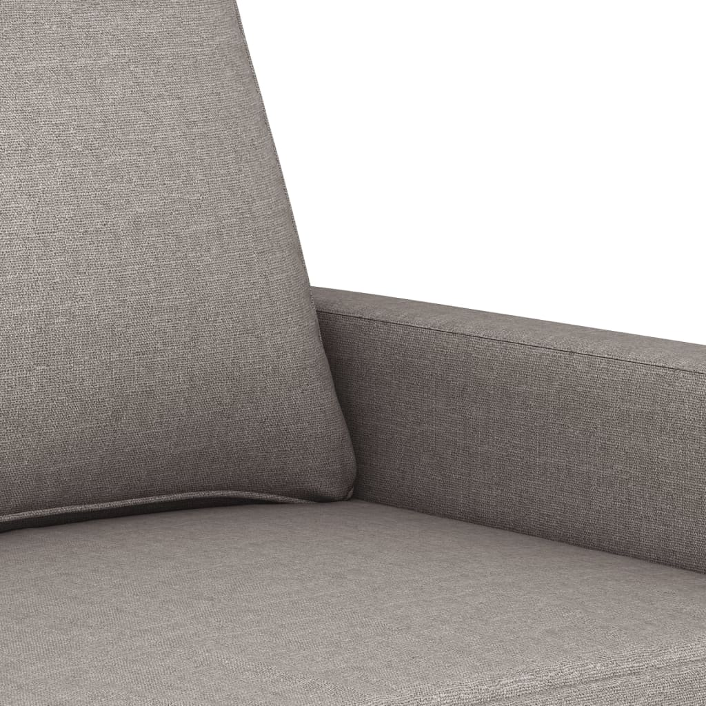 3-dijelni set sofa s jastucima smeđesivi od tkanine