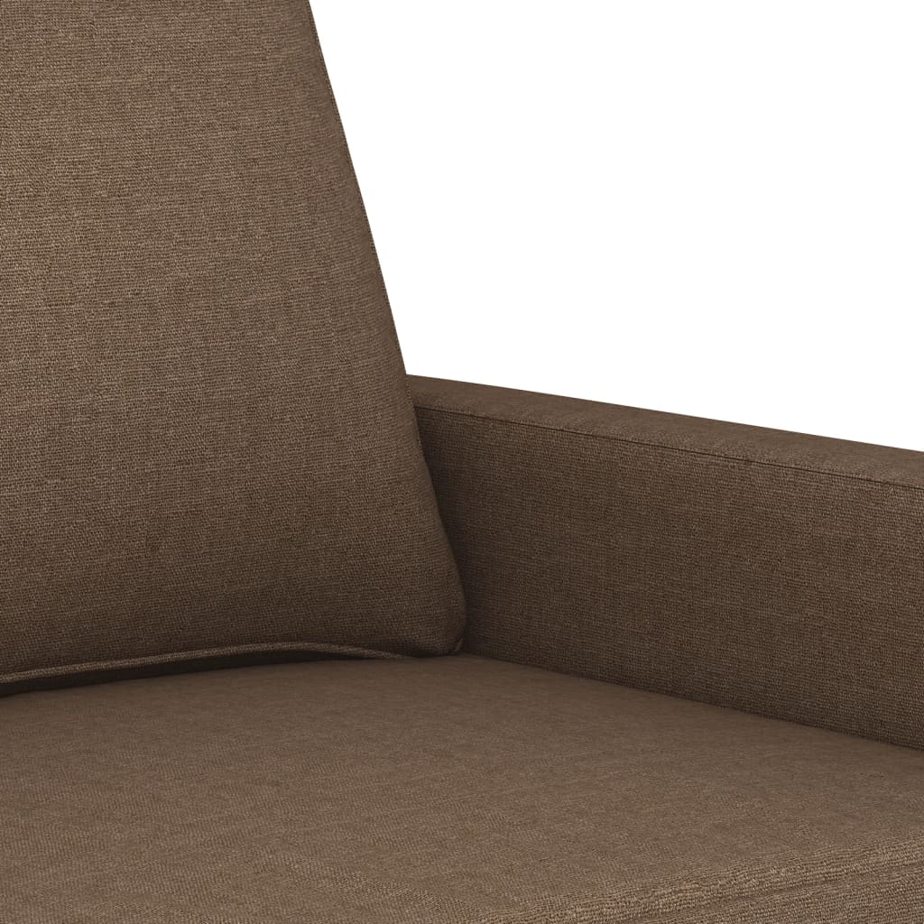 4-dijelni set sofa s jastucima smeđi od tkanine