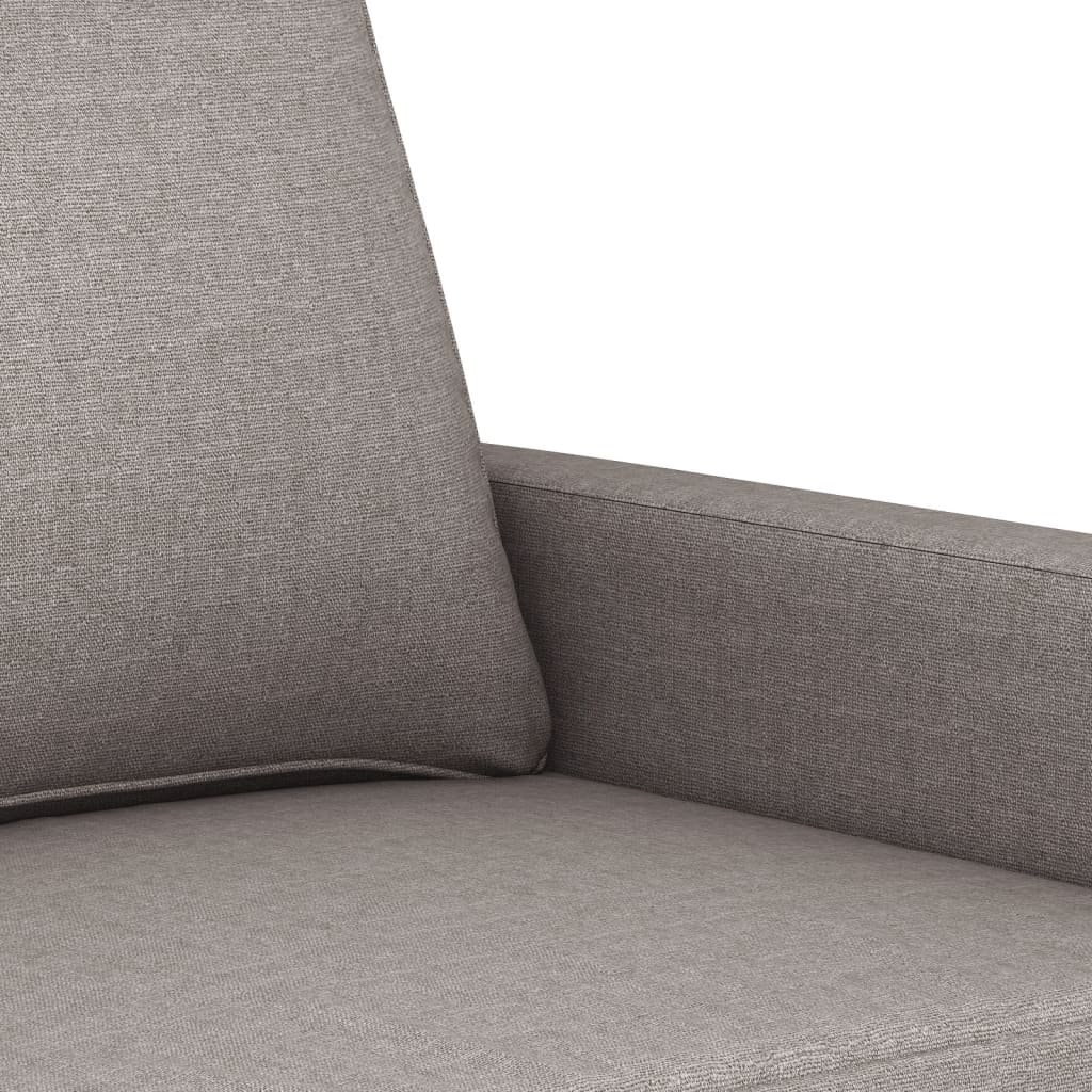 4-dijelni set sofa s jastucima smeđesivi od tkanine