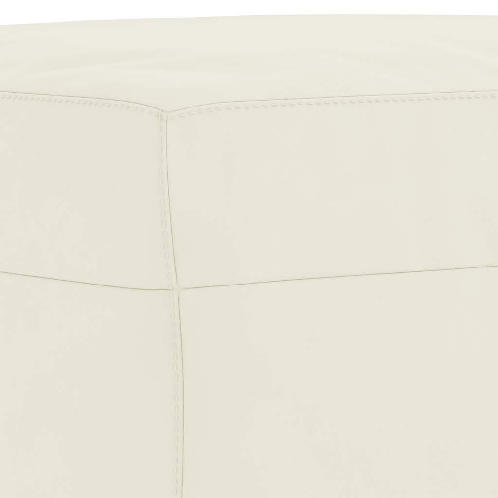 3-dijelni set sofa s jastucima krem baršunasti