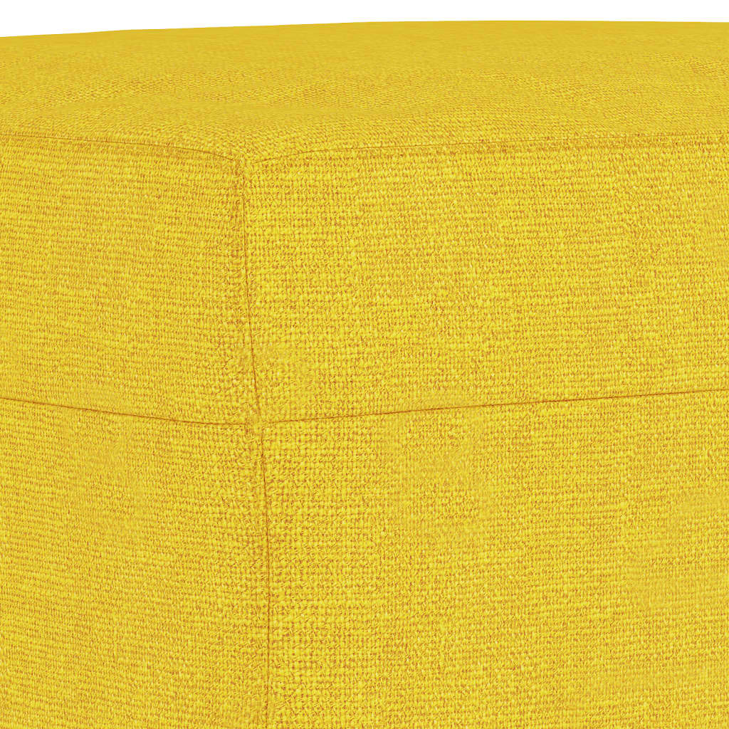 4-dijelni set sofa s jastucima svjetložuti od tkanine