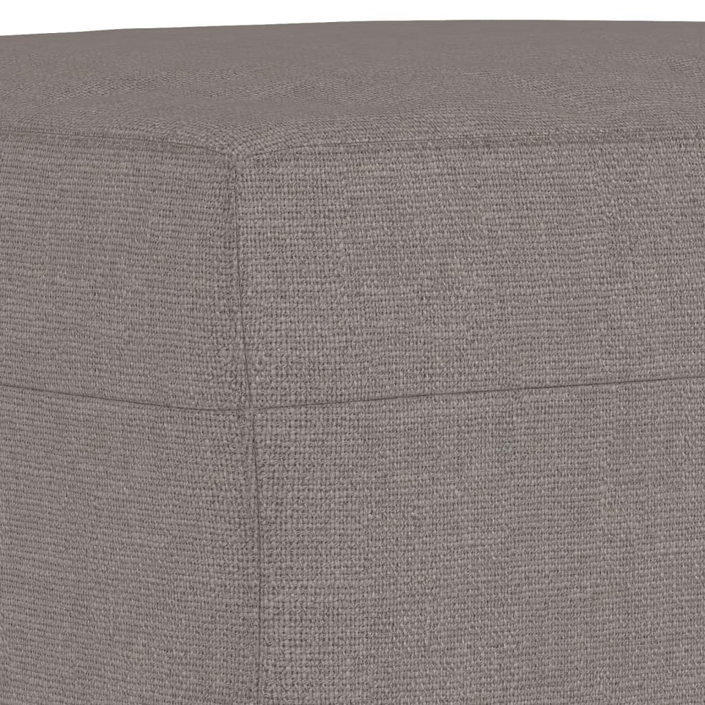 3-dijelni set sofa s jastucima smeđesivi od tkanine