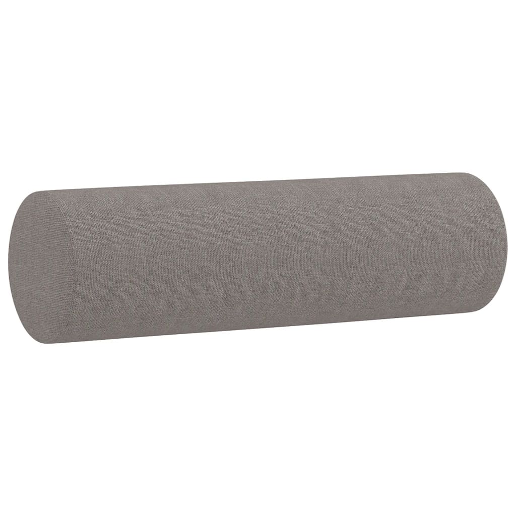 3-dijelni set sofa s jastucima smeđesivi od tkanine