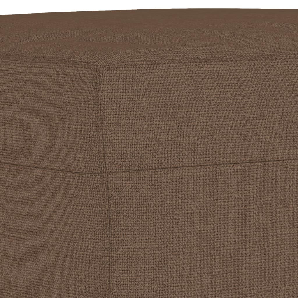 4-dijelni set sofa s jastucima smeđi od tkanine
