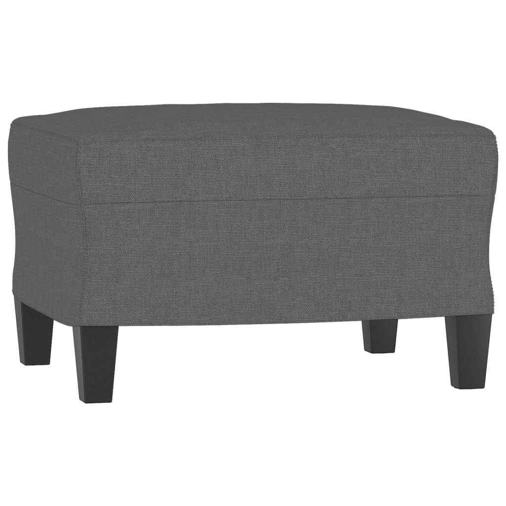 3-dijelni set sofa s jastucima tamnosivi od tkanine