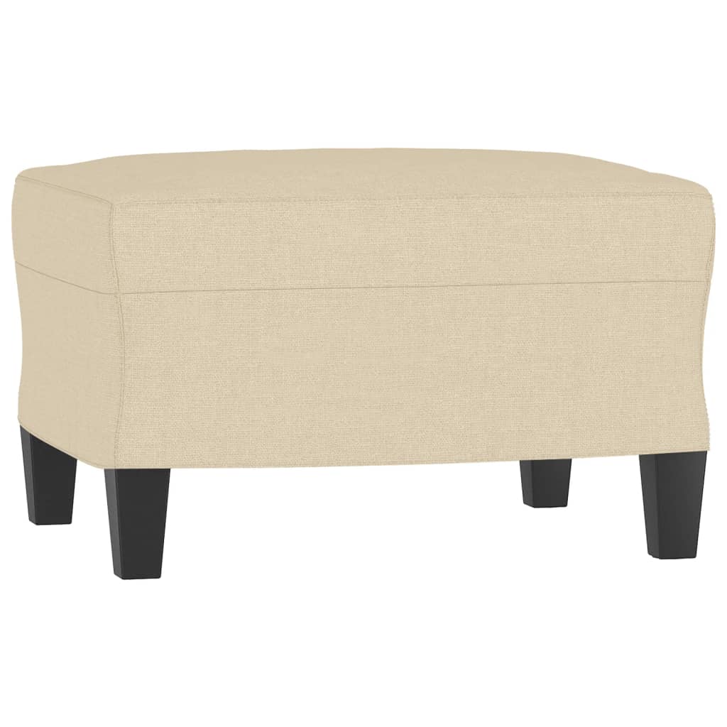 3-dijelni set sofa s jastucima krem od tkanine