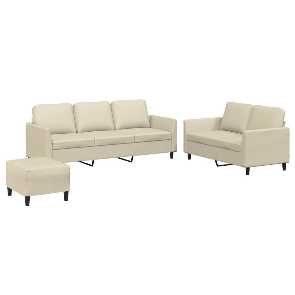 2-dijelni set sofa s jastucima boja vina od umjetne kože