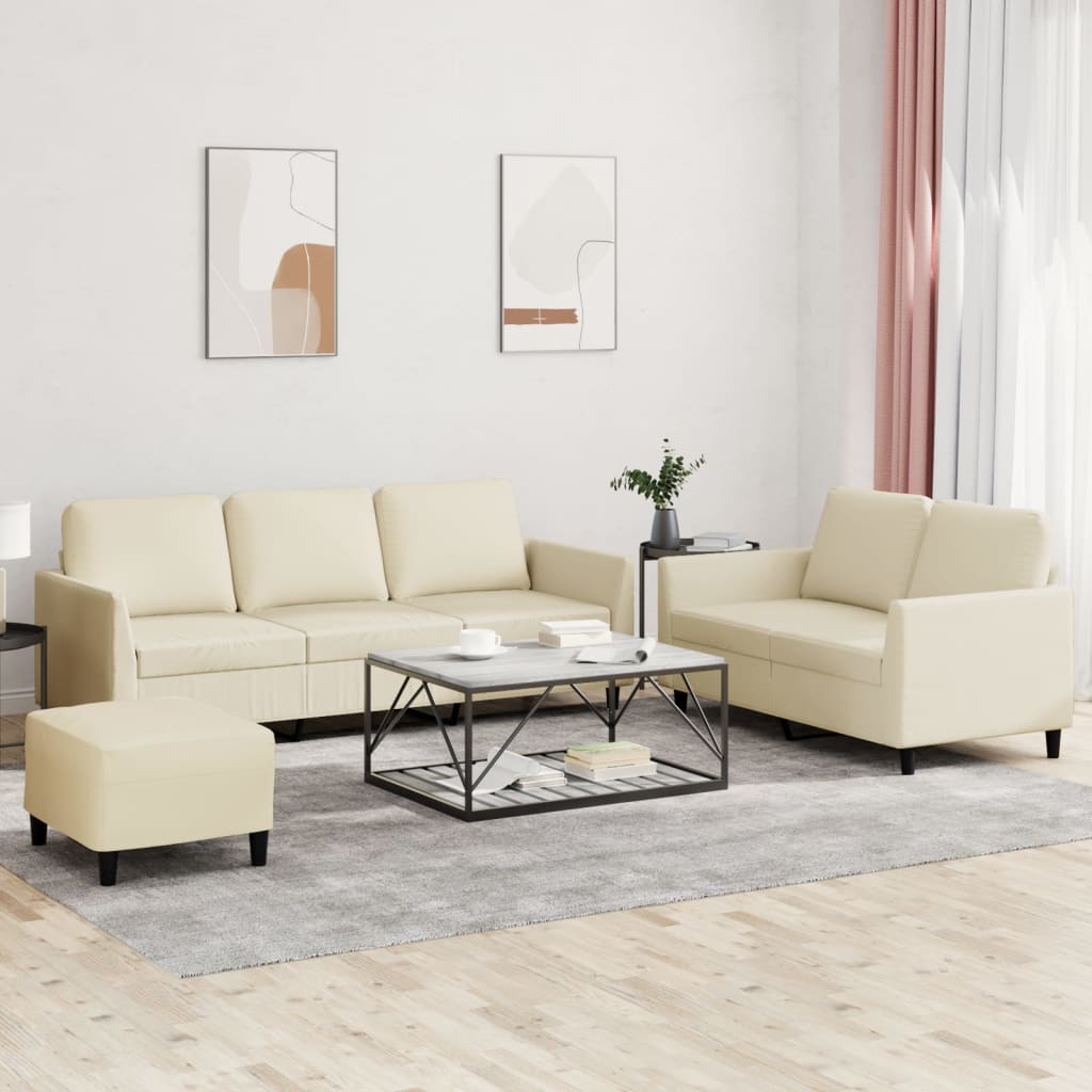 2-dijelni set sofa s jastucima boja vina od umjetne kože