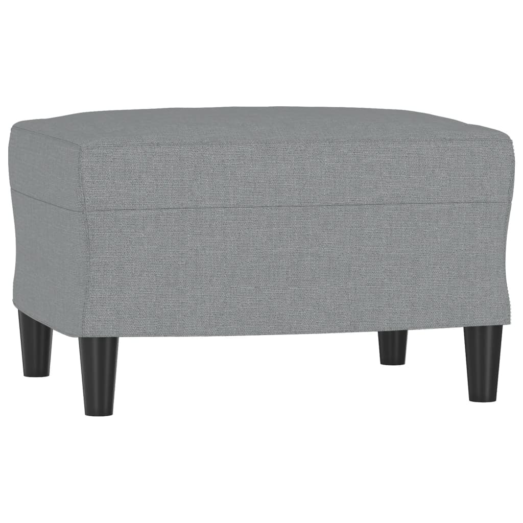 4-dijelni set sofa s jastucima svjetlosivi od tkanine