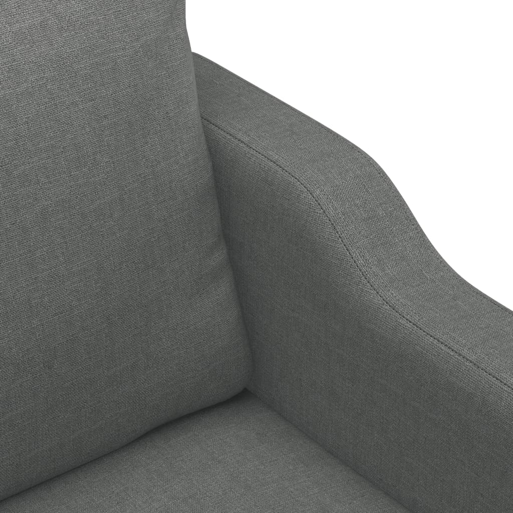 4-dijelni set sofa s jastucima tamnosivi od tkanine