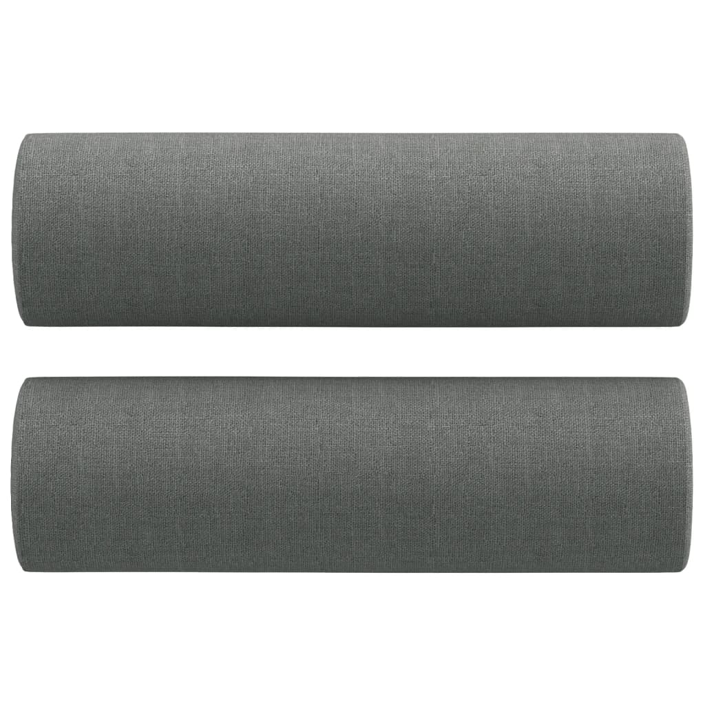 4-dijelni set sofa s jastucima tamnosivi od tkanine
