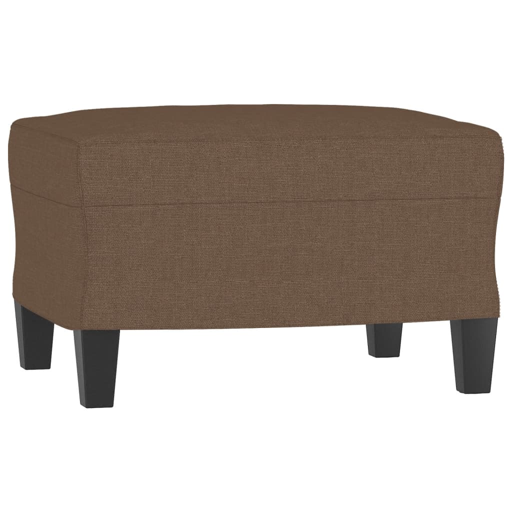 3-dijelni set sofa s jastucima smeđi od tkanine